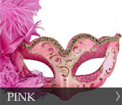 Venetian Masquerade Mask Color Pink